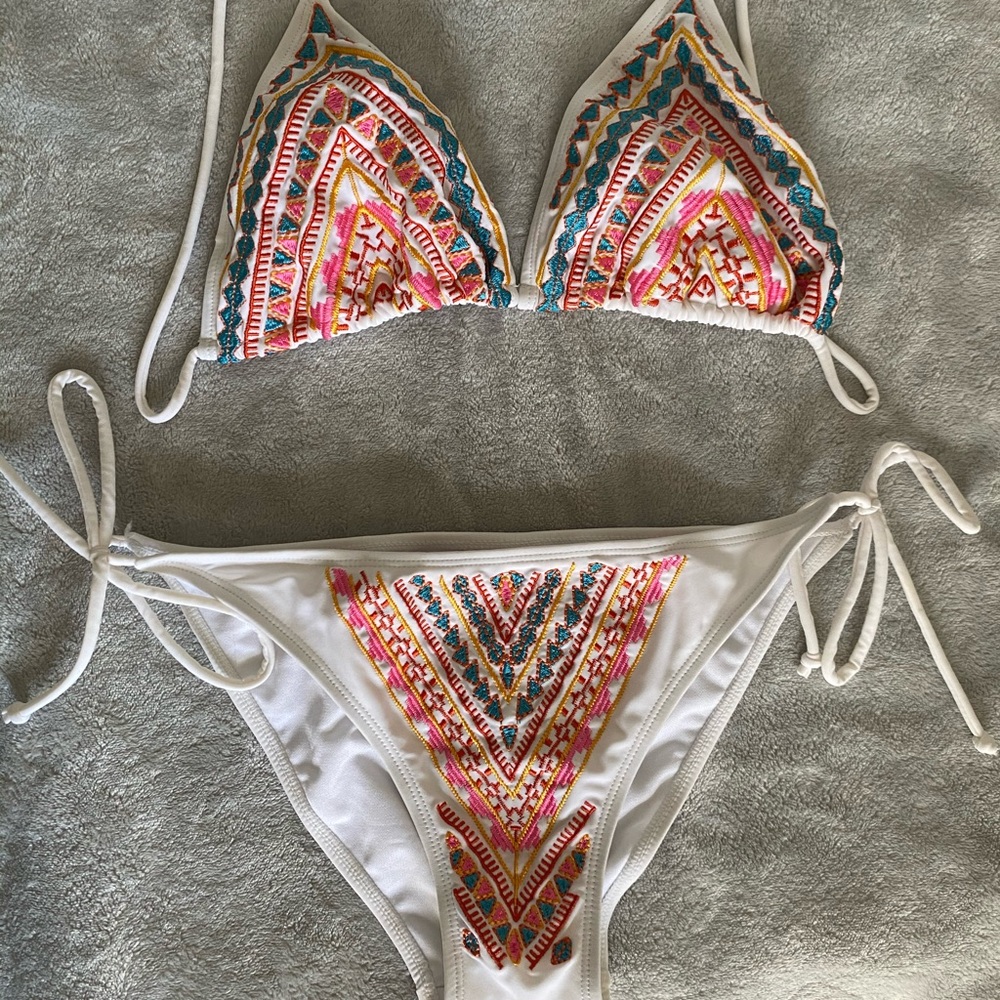 Embroidered Bikini
